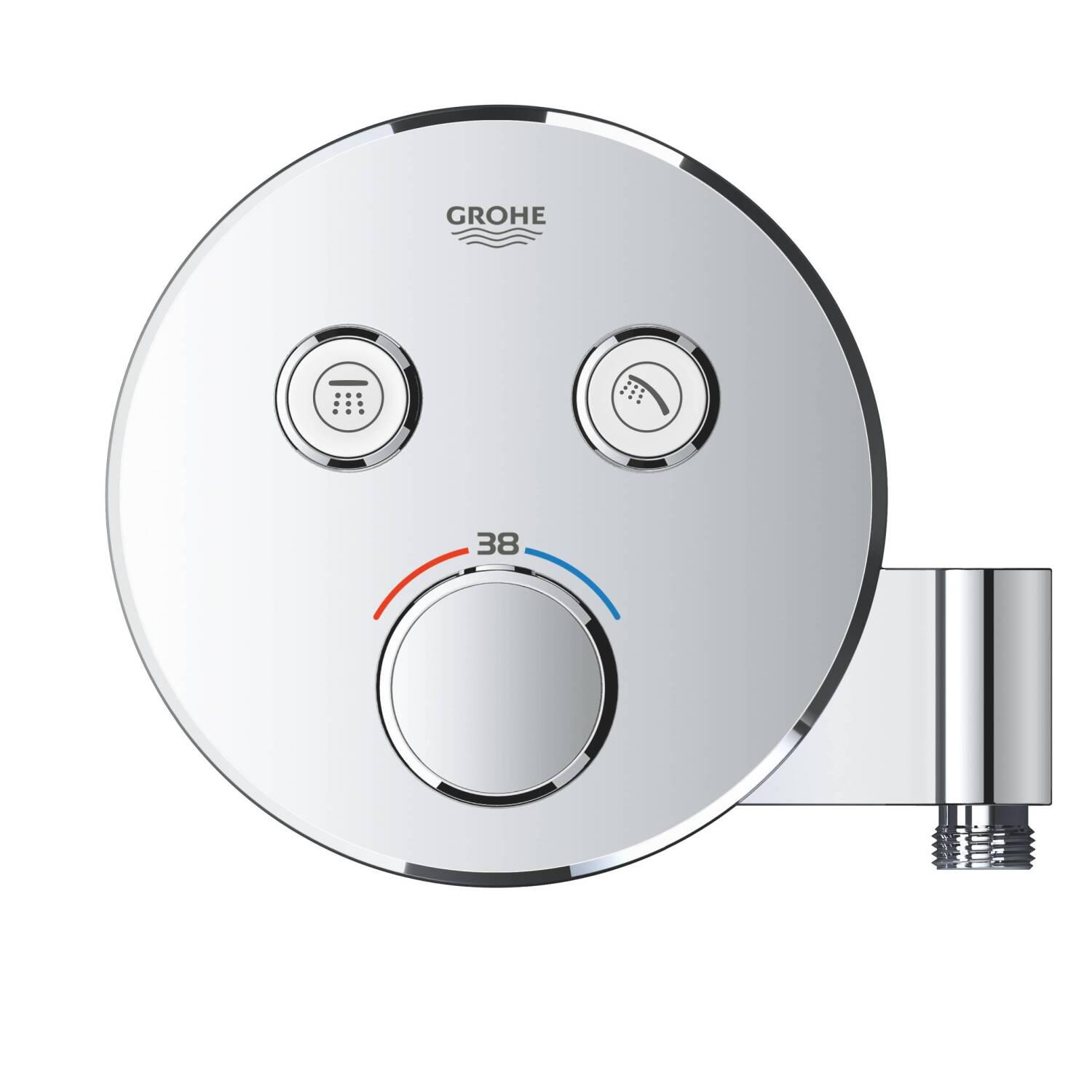 Зовнішня частина змішувача Grohe Grohtherm SmartControl 29120000 з термостатом Хром (111179) - фото 3