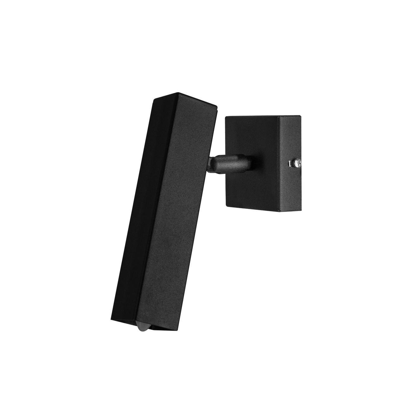 Светильник спот MSK ELECTRIC Quadro с поворотным механизмом под лампу Е14 Черный (SQ 1840) - фото 4