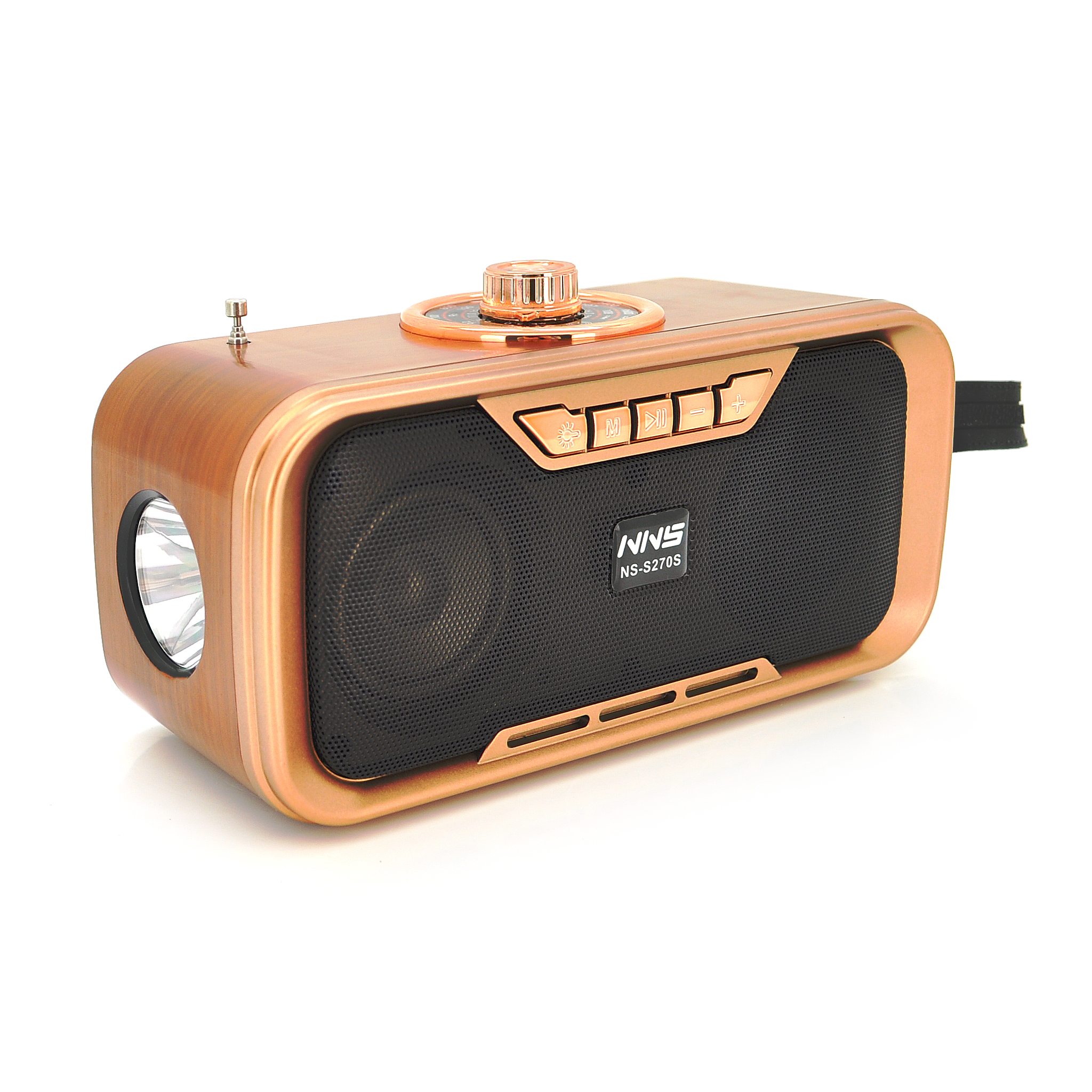 Радио с фонариком VOLTRONIC NS-S270-S Bluetooth колонка с солнечной батареей (29527)