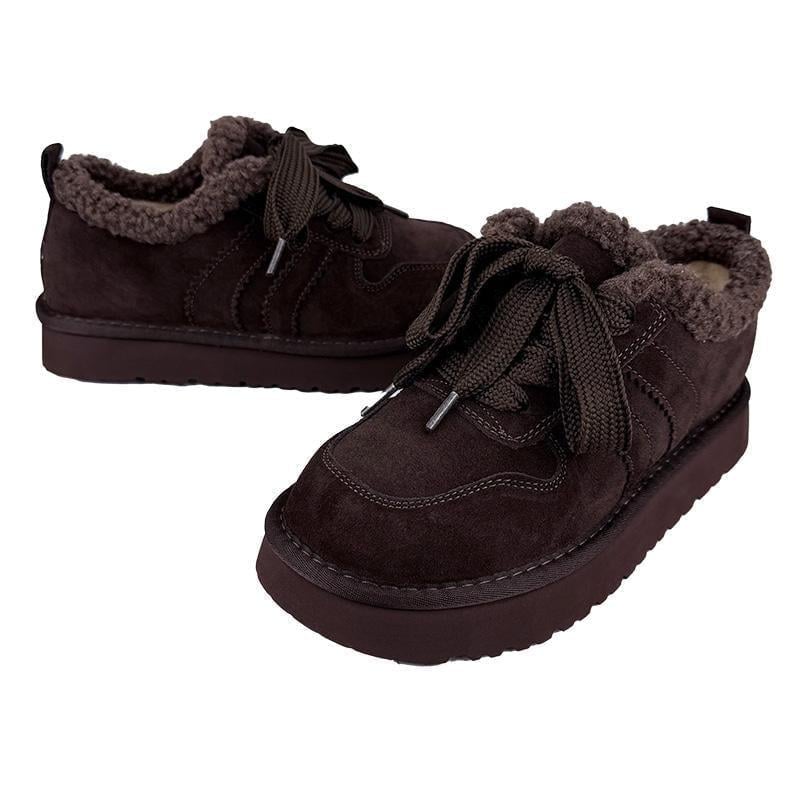 Кеды женские меховые толстая шнуровка 50266-41 p. 41 26 см Коричневый - фото 2 Кеды женские меховые толстая шнуровка 50266-41 p. 41 26 см Коричневый - фото 2