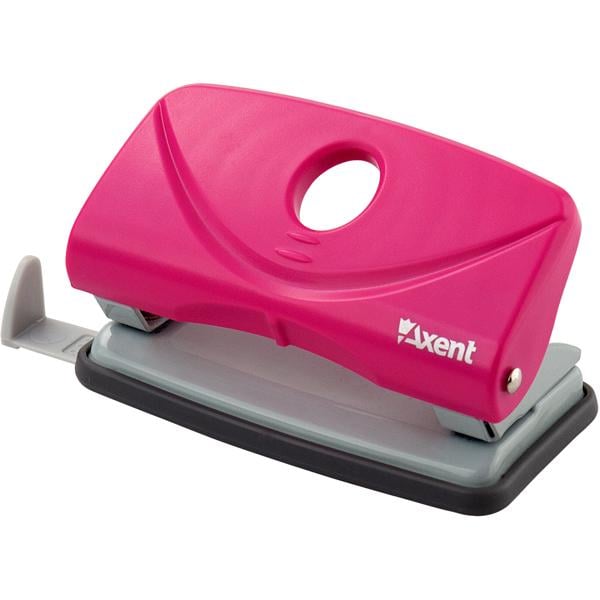 Дырокол Axent Welle-2 до 10 листов пластиковый Розовый (3811-10-a)