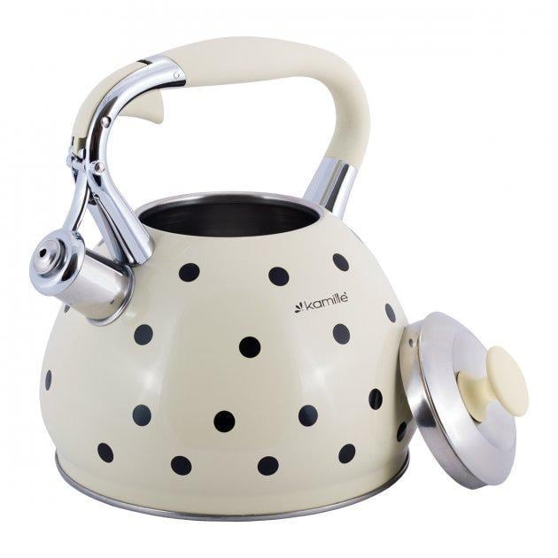 Чайник Kamille KM-0695BG 3 л Світло-бежевий (13729427) - фото 3 Чайник Kamille KM-0695BG 3 л Світло-бежевий (13729427) - фото 3