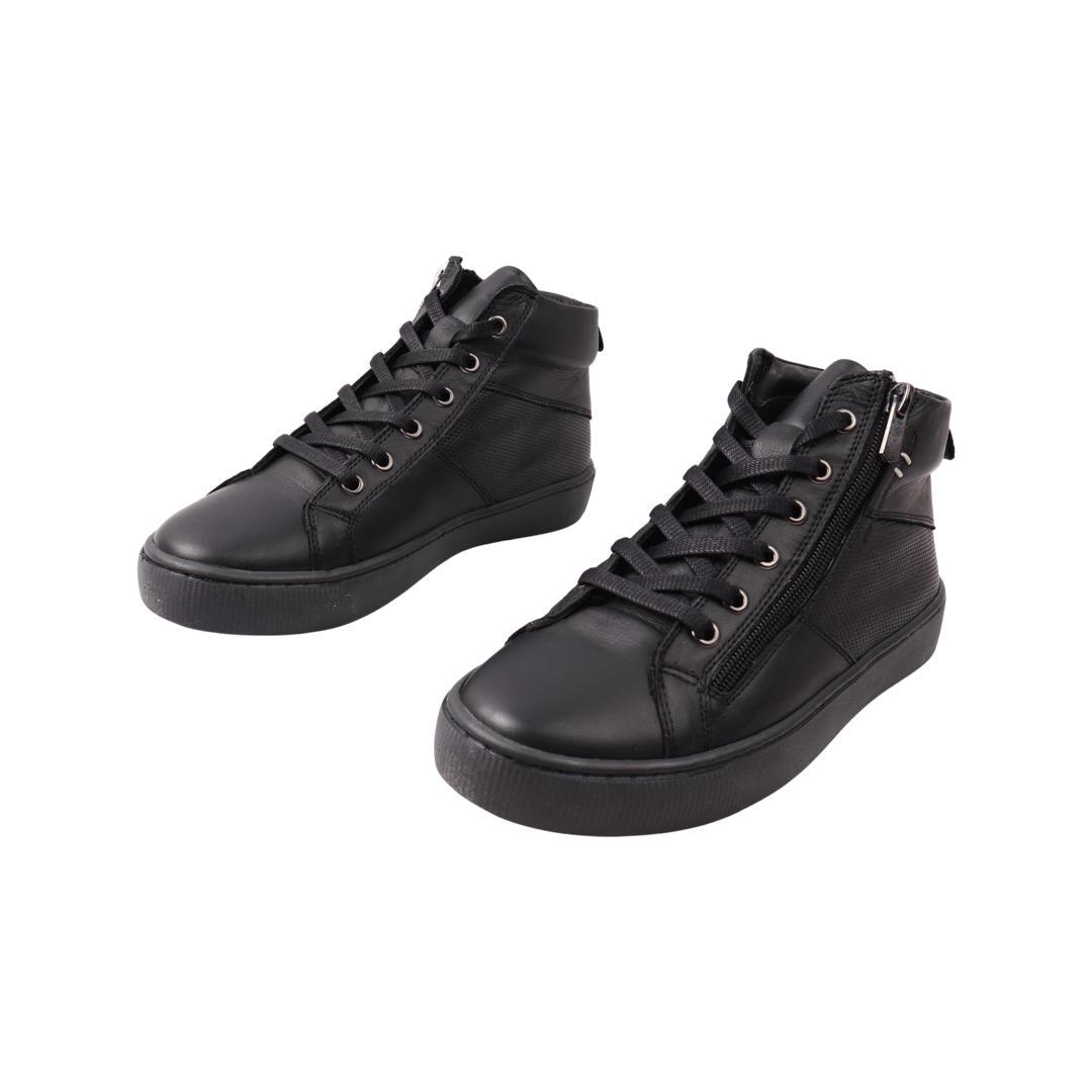 Кеди жіночі Gossi зі шкіри р. 37 Чорний (83-21DHC) - фото 5