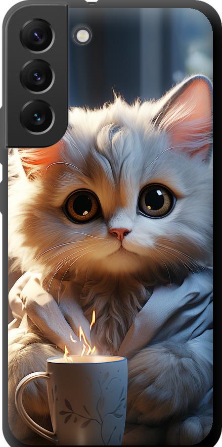Чехол на Samsung Galaxy S22 Plus White cat (5646b-2495-42517)