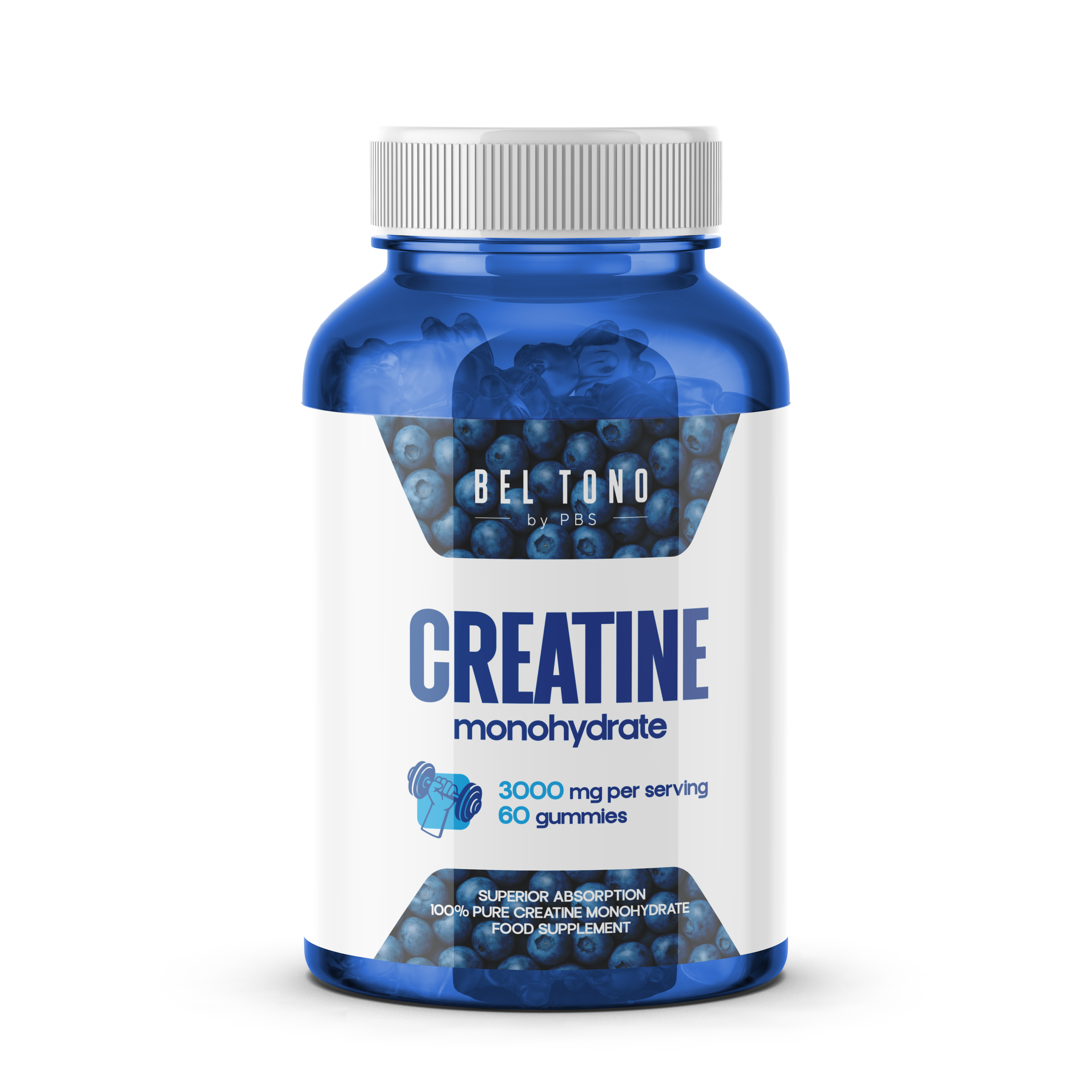 Креатин моногидрат Bel Tono 60 жев. таб. 3000 мг