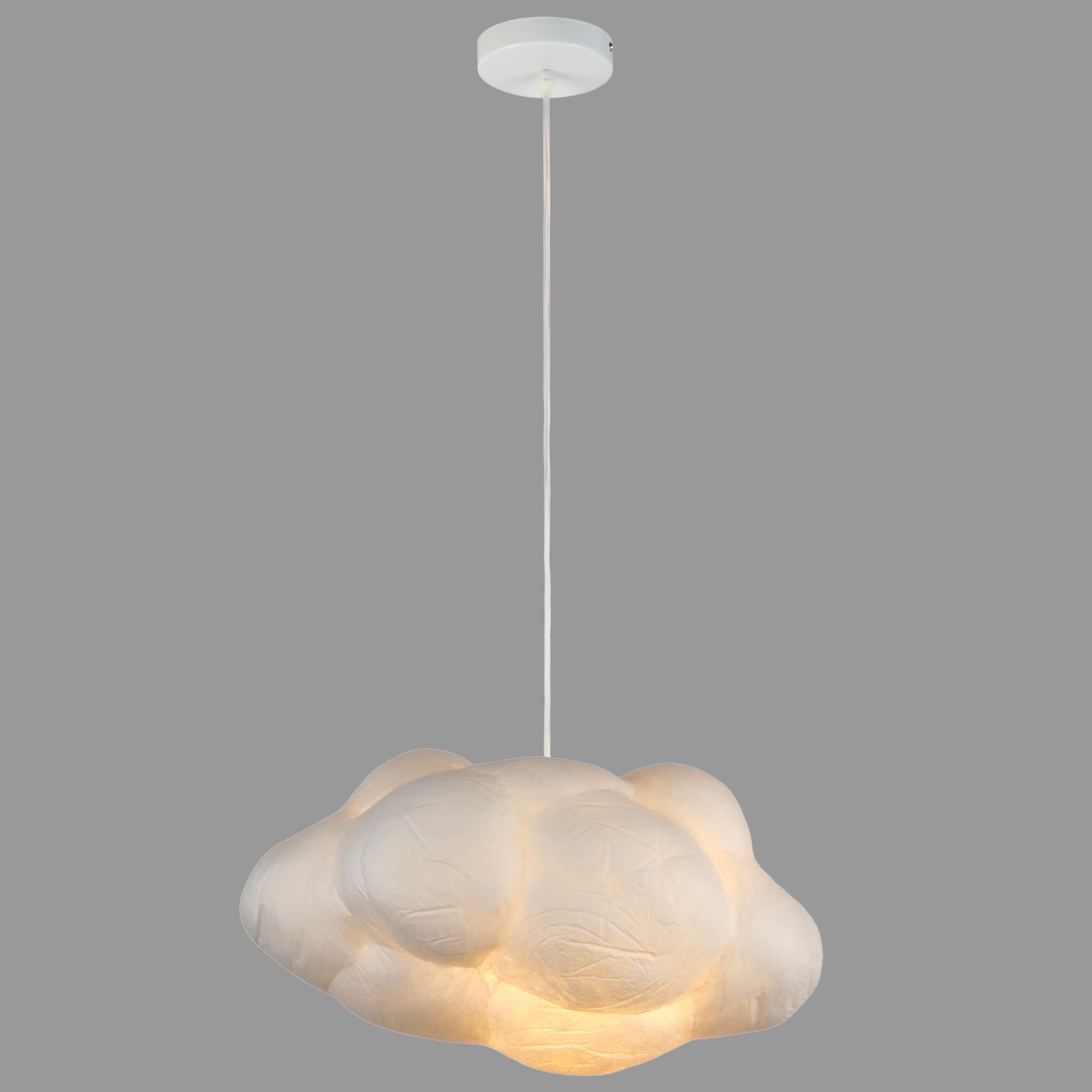 Люстра-подвес Облако из ткани на 1 лампу 40 см (805-8001-1) - фото 1 Люстра-подвес Облако из ткани на 1 лампу 40 см (805-8001-1) - фото 1