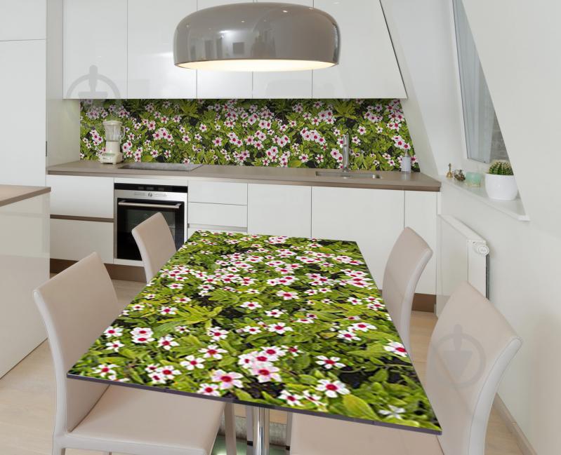 Наклейка 3Д виниловая на стол Zatarga «Цветочное изумление» 650х1200 мм (Z183403/1st)