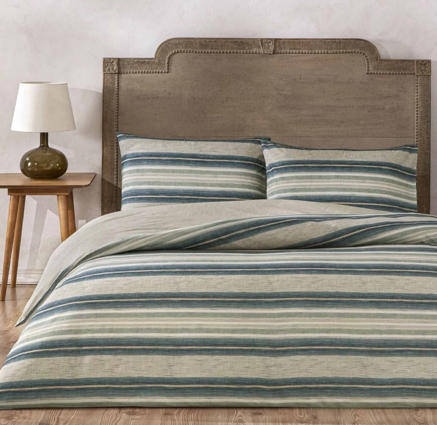 Комплект постельного белья Tac Nores mavi ранфорс евро (2000022283822)