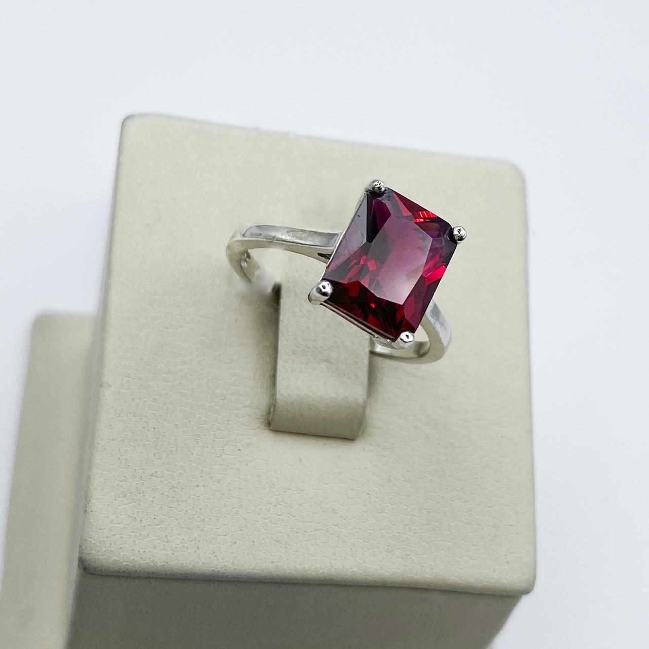 Кольцо серебряное с nano рубином р. 18,5 2,64 г (1948025192)