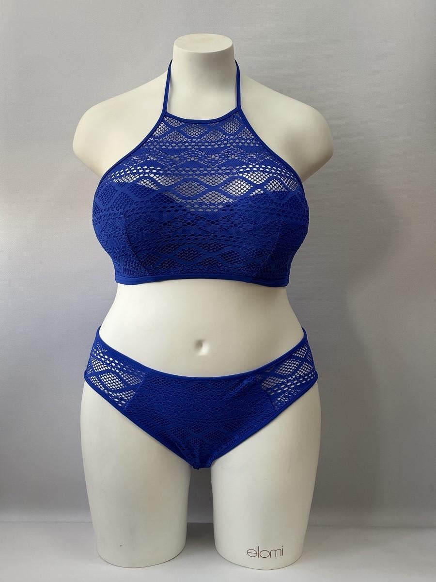 Купальник роздільний FREYA Sundance 3973/3976 топ із високою горловиною 80F/L Cobalt (ZIK0000019703)
