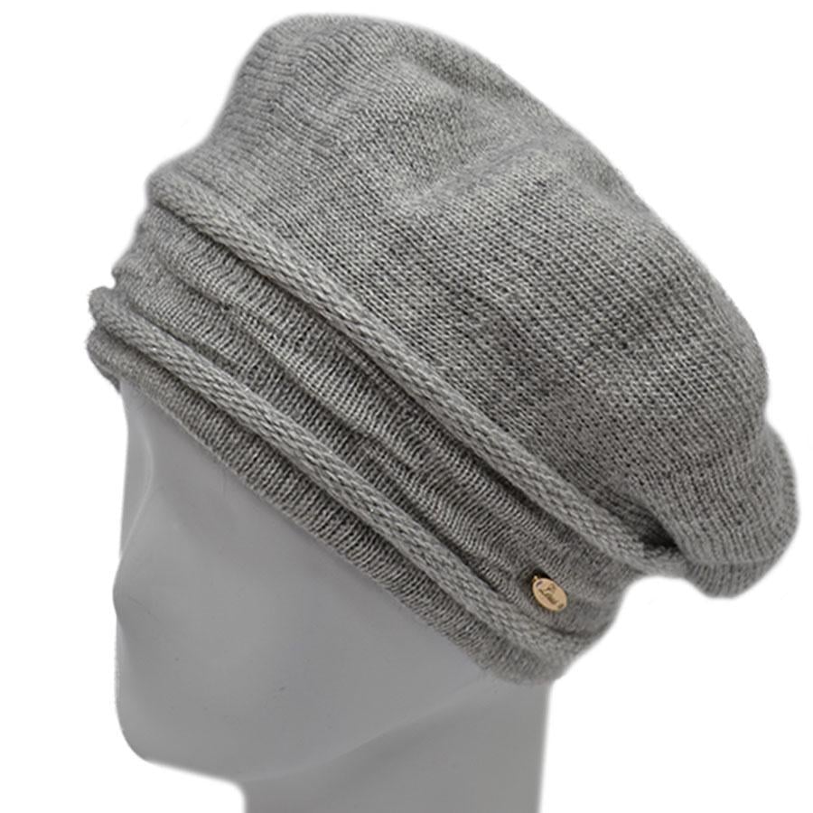 Берет вовняний Lirus Даяна L р. 57-58 Світло-сірий (70319) - фото 1