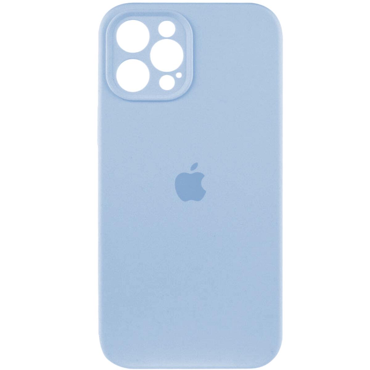 Противоударный чехол для Apple iPhone 12 Pro Max Silicone Full Case AA Camera Protect / Mist Blue