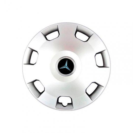 Автомобильные колпаки SKS 207 R14 с логотипом Mercedes 4 шт. Серебристый