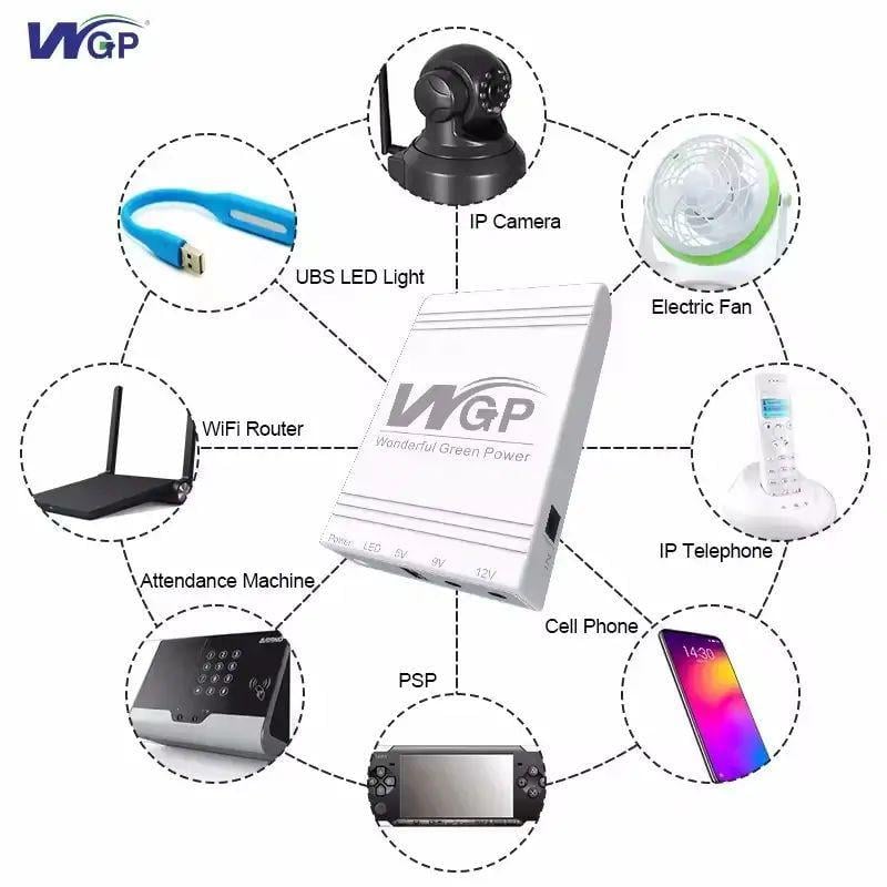 Источник бесперебойного питания для роутера MINI DC UPS WGP 5/9/12V 10400 mAh (WGP90) - фото 3 Источник бесперебойного питания для роутера MINI DC UPS WGP 5/9/12V 10400 mAh (WGP90) - фото 3