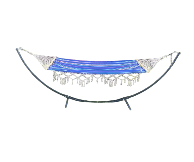Гамак одноместный WCG BALI с планкой XL 200х100 см Синий (21320046)