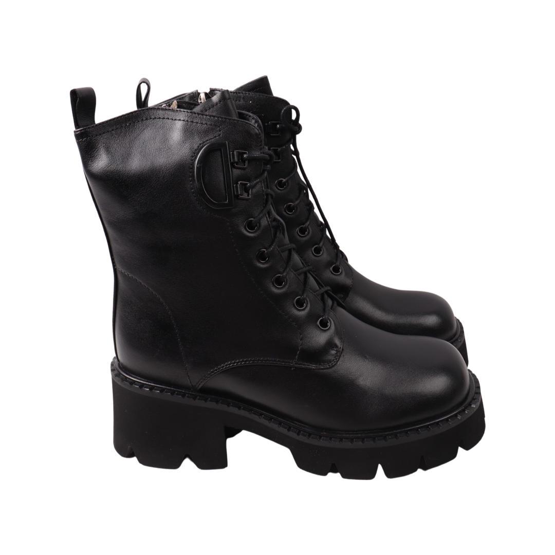 Ботинки женские Geronea 981-22ZHC натуральная кожа р. 38 Черный (29185279)