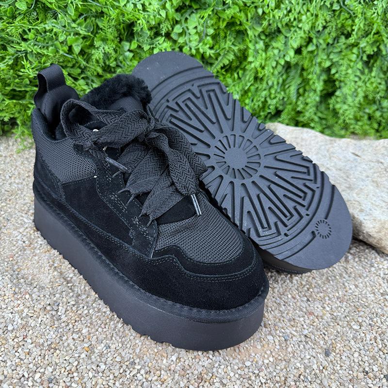 Кеди жіночі замшеві на шнурівці Е-002075-1 p. 39 25 см Чорний (117761133) - фото 4