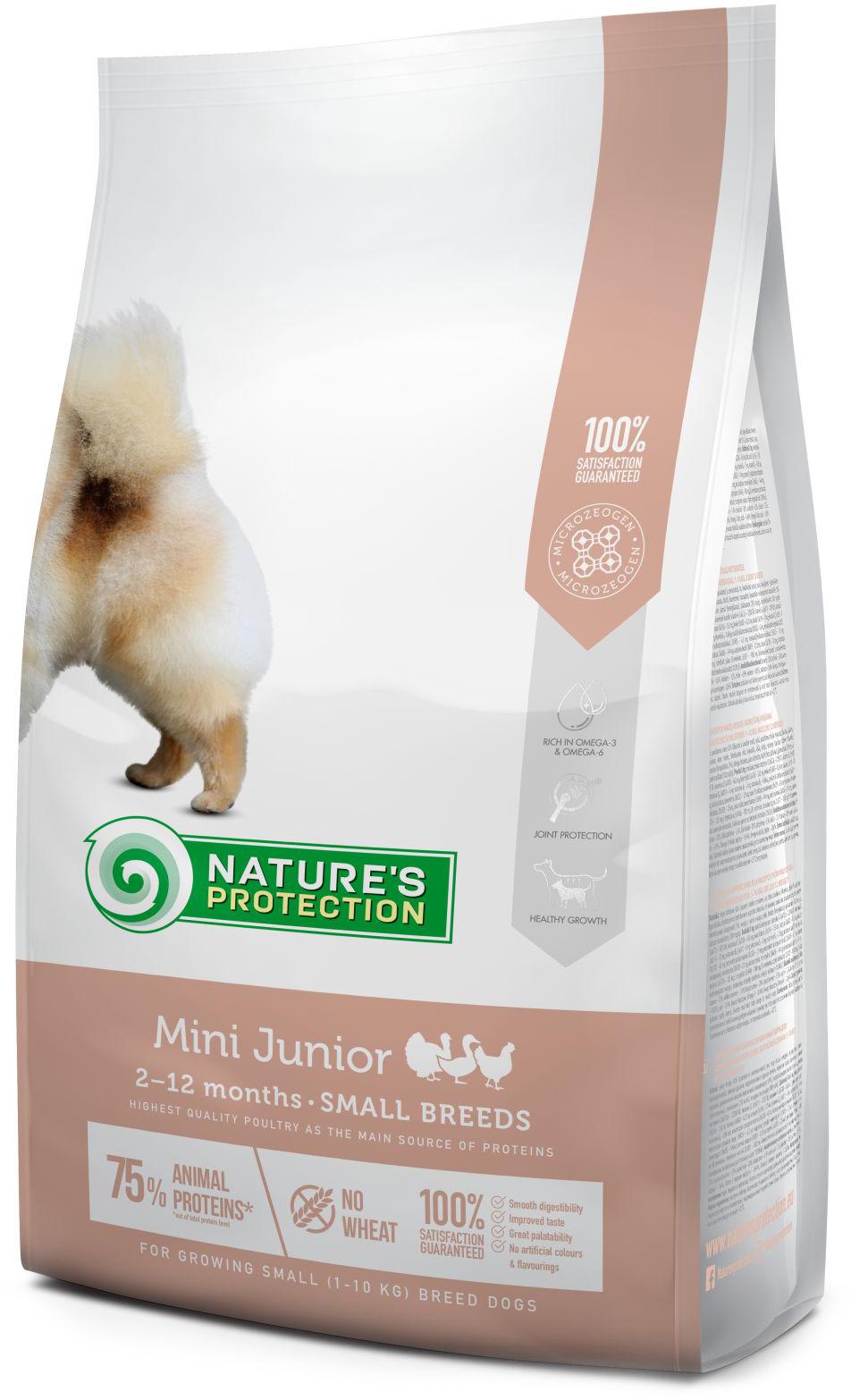 Корм сухой Nature's Protection Mini Junior Small breeds для юниоров 2 кг (4771317457240)