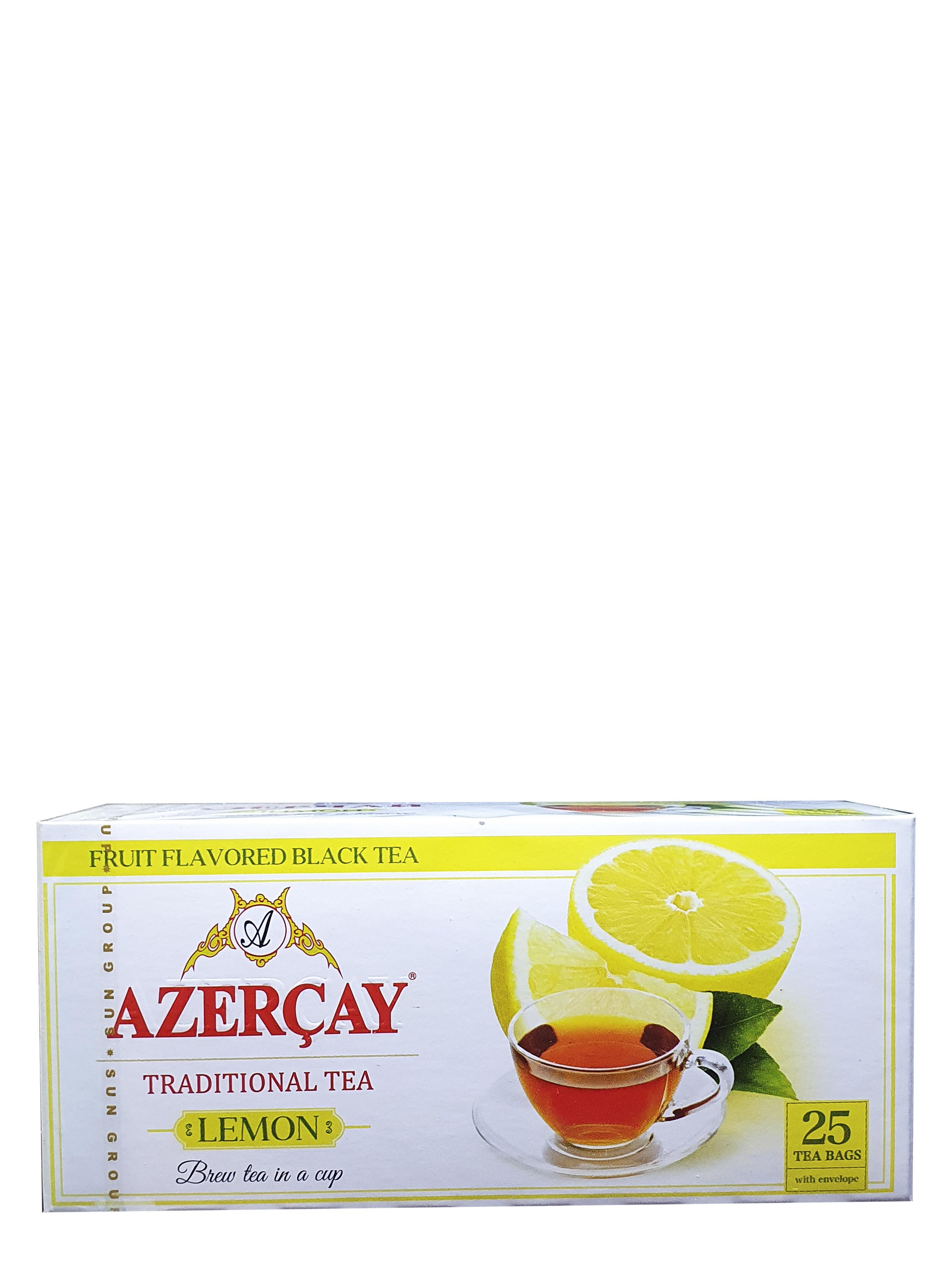 Чай черный Азерчай с ароматом лимона в пакетиках 25 пакетиков 1,8 г (1517) - фото 3 Чай черный Азерчай с ароматом лимона в пакетиках 25 пакетиков 1,8 г (1517) - фото 3