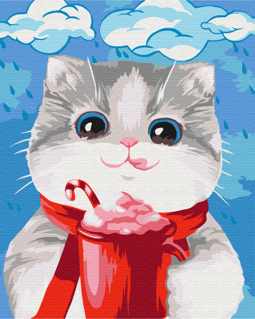 Картина за номерами Brushme Ласощі для кішки 40x50 см (BS51623)