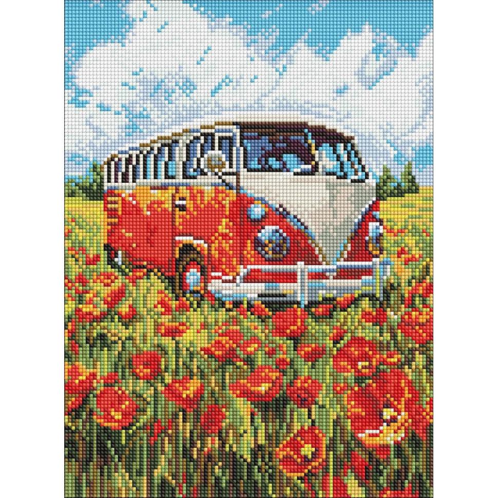 Алмазная мозаика Ideyka Путешествие в красное 30x40 см (AMO8215)