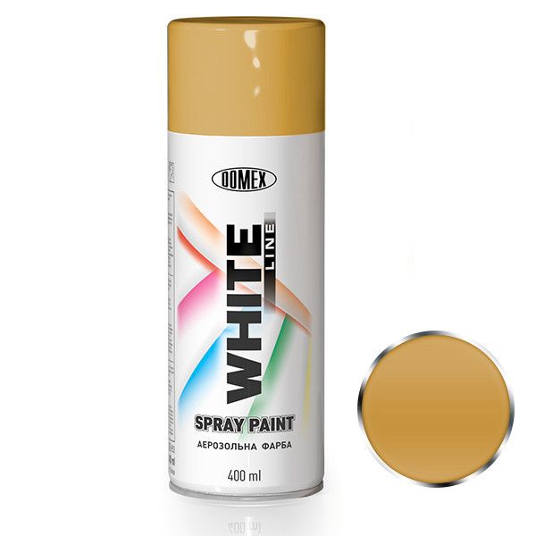 Аерозольна фарба DOMEX WHITE LINE 400 мл 136 Світло-золотий металік (2608924487)