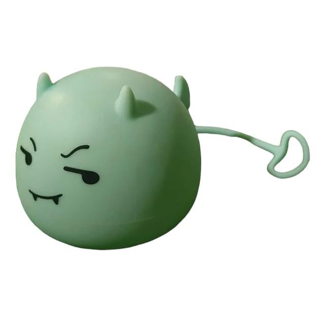 Светильник-ночник Монстрик на аккумуляторе сенсорный силиконовый и USB 95x9x95 см Голубой - фото 2