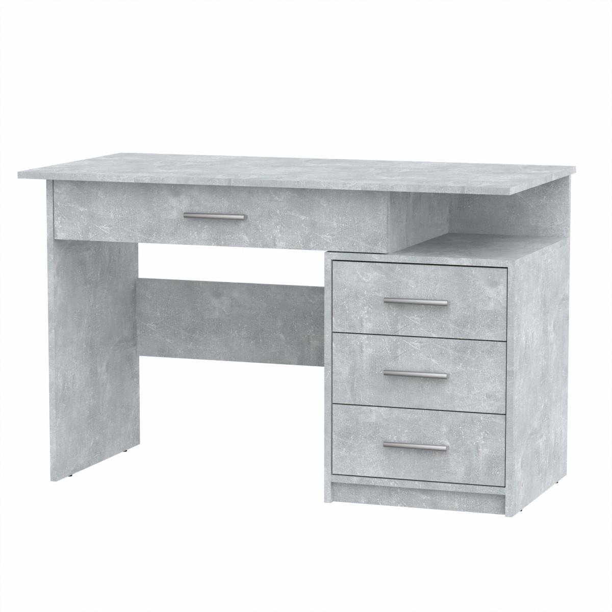 Стіл письмовий Компаніт Студент 2 120х60х75 см Бетон (66f00be3e46f9163b5262a52)