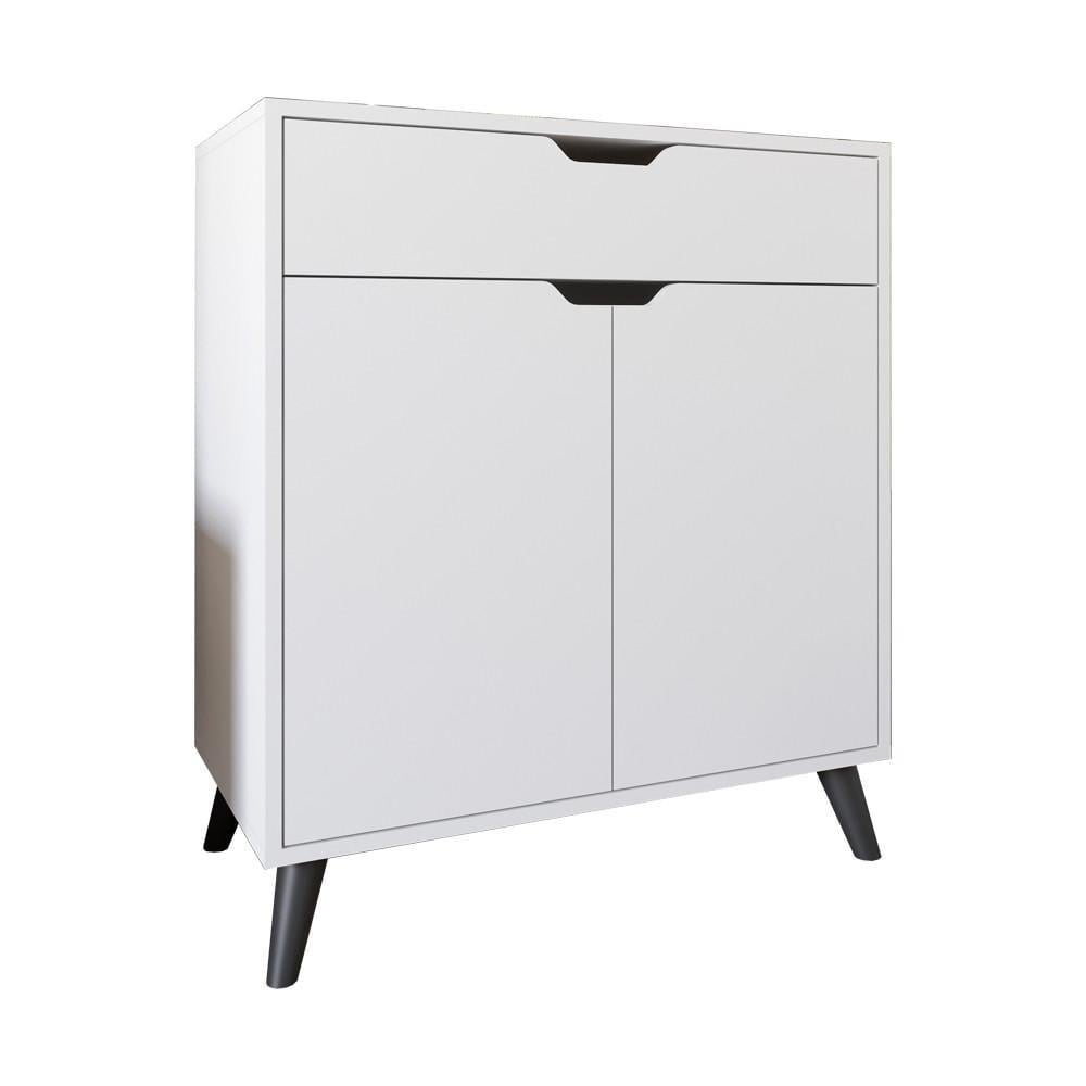 Комод в гостиную М-зон Борн 750 с черными ножками Нимфеа альба (MZN-031051)