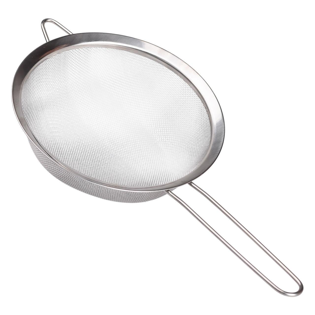 Сіто дуршлак з ручкою дрібнокомірчаста сітка з нержавіючої сталі 20 см