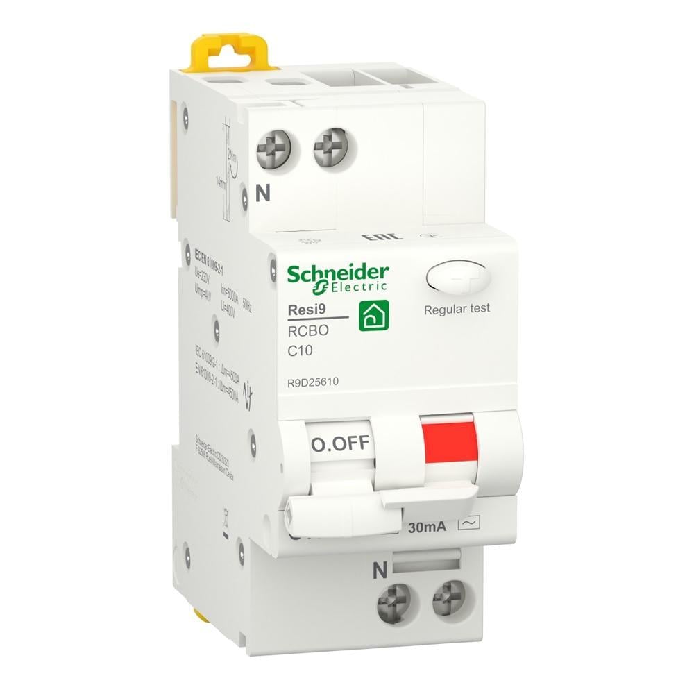 Автомат дифференциальный Schneider Electric RESI9 1P+N 10A 30mA АC