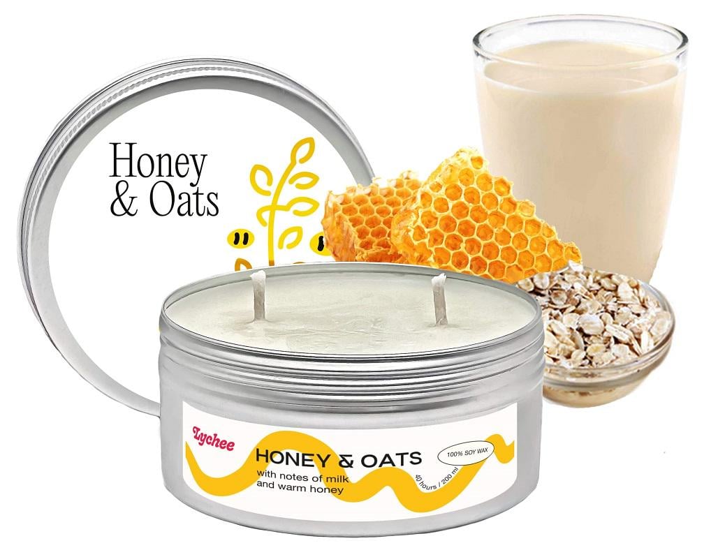 Свеча Личи Мед и Овсянка