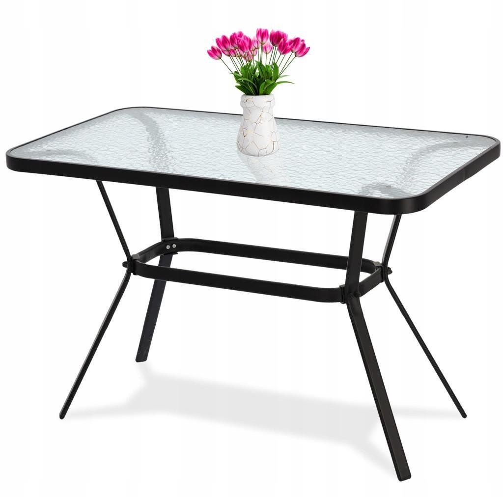 Стол садовый GardenLine 110x60x70 см Black - фото 2