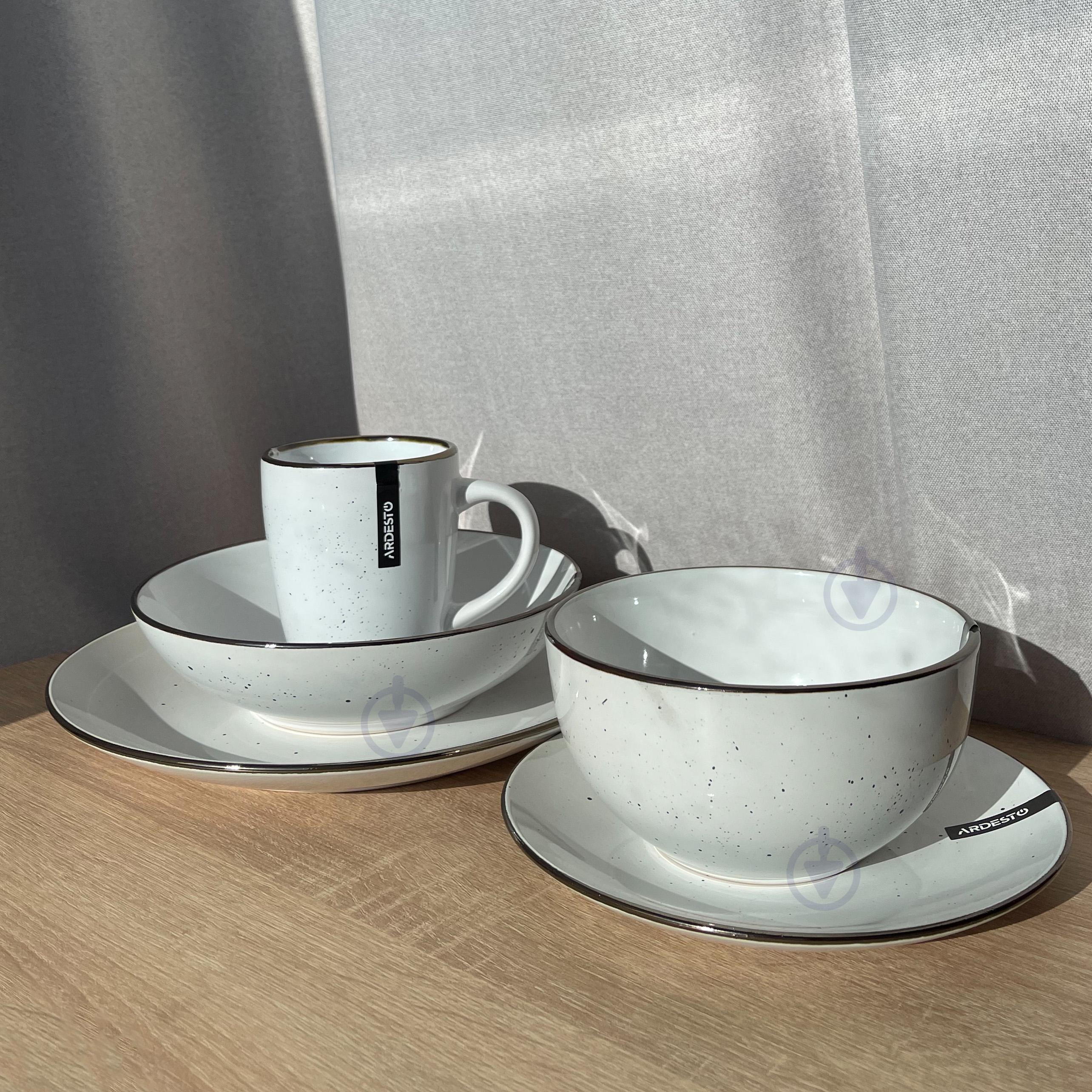 Сервиз столовой посуды Ardesto Bagheria 30 предметов 6 персон каменная керамика Белый - фото 2 Сервиз столовой посуды Ardesto Bagheria 30 предметов 6 персон каменная керамика Белый - фото 2