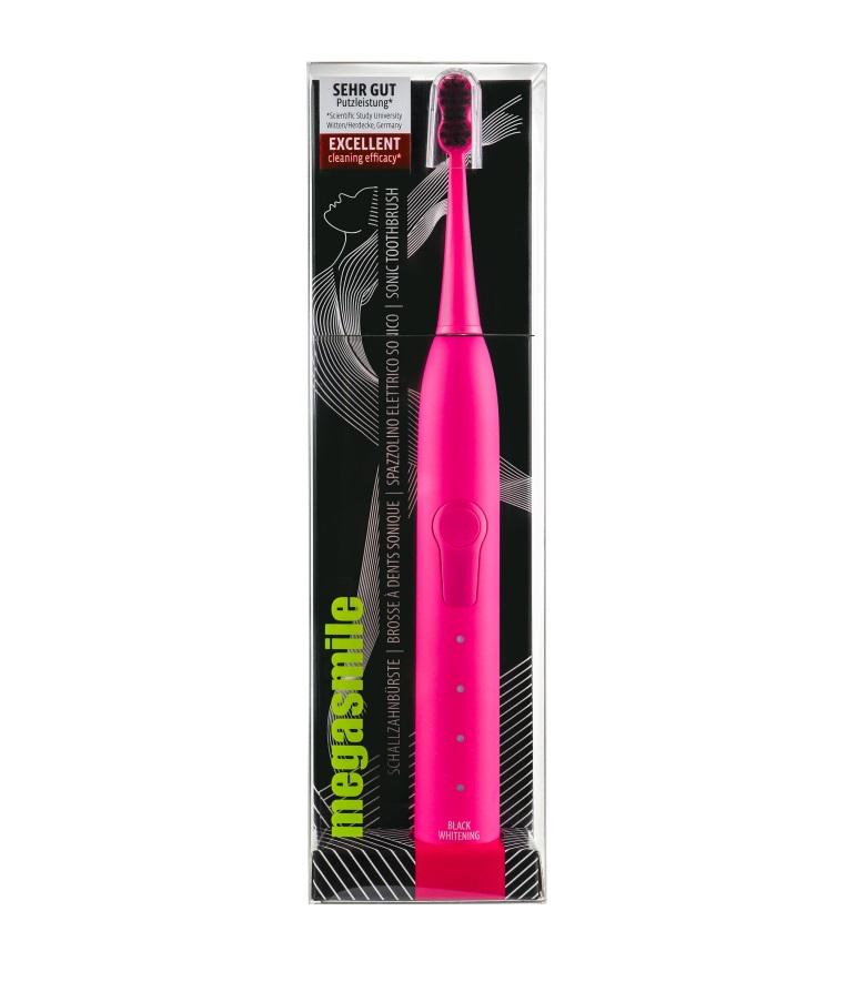 Зубна щітка звукова гідроактивна Black Whitening ІІ Shocking Megasmile Pink (7640131971775) - фото 1