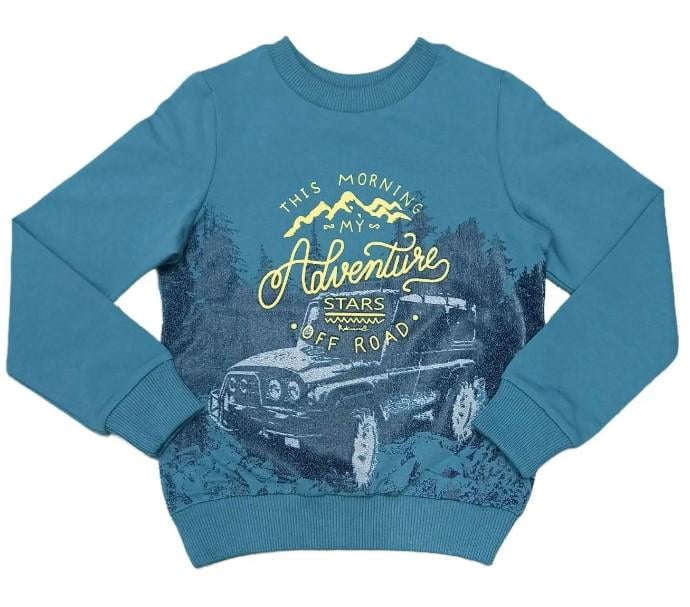 Кофта на мальчика Robinzone ДЖИП 122 см Бирюзовый (КФ 446)