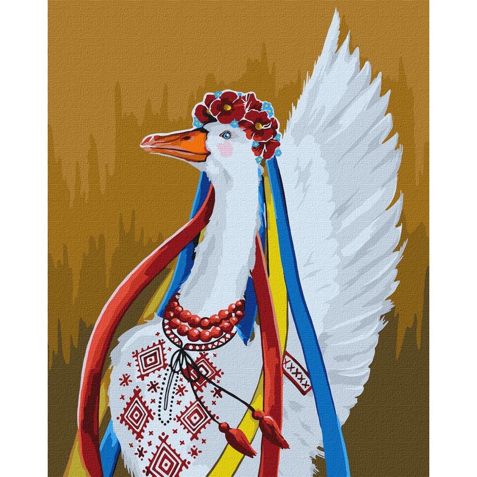 Картина за номерами Ideyka Патріотична гуска KHO4354 40x50 см (RLT26555)