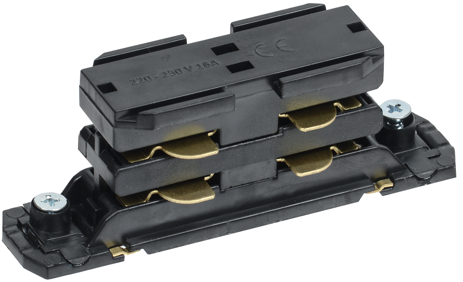 Соединитель прямой УЕК внутренний для трехфазного шинопровода Черный (LPK0D-SPV-3-K02)