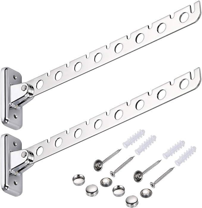 Вешалка для одежды настенная складная 2 шт.