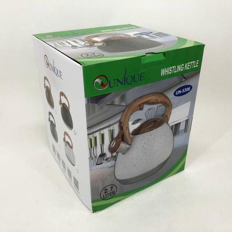 Чайник Unique UN-5306 со свистком 2,7 л Dark gray (tf5930) - фото 9 Чайник Unique UN-5306 со свистком 2,7 л Dark gray (tf5930) - фото 9