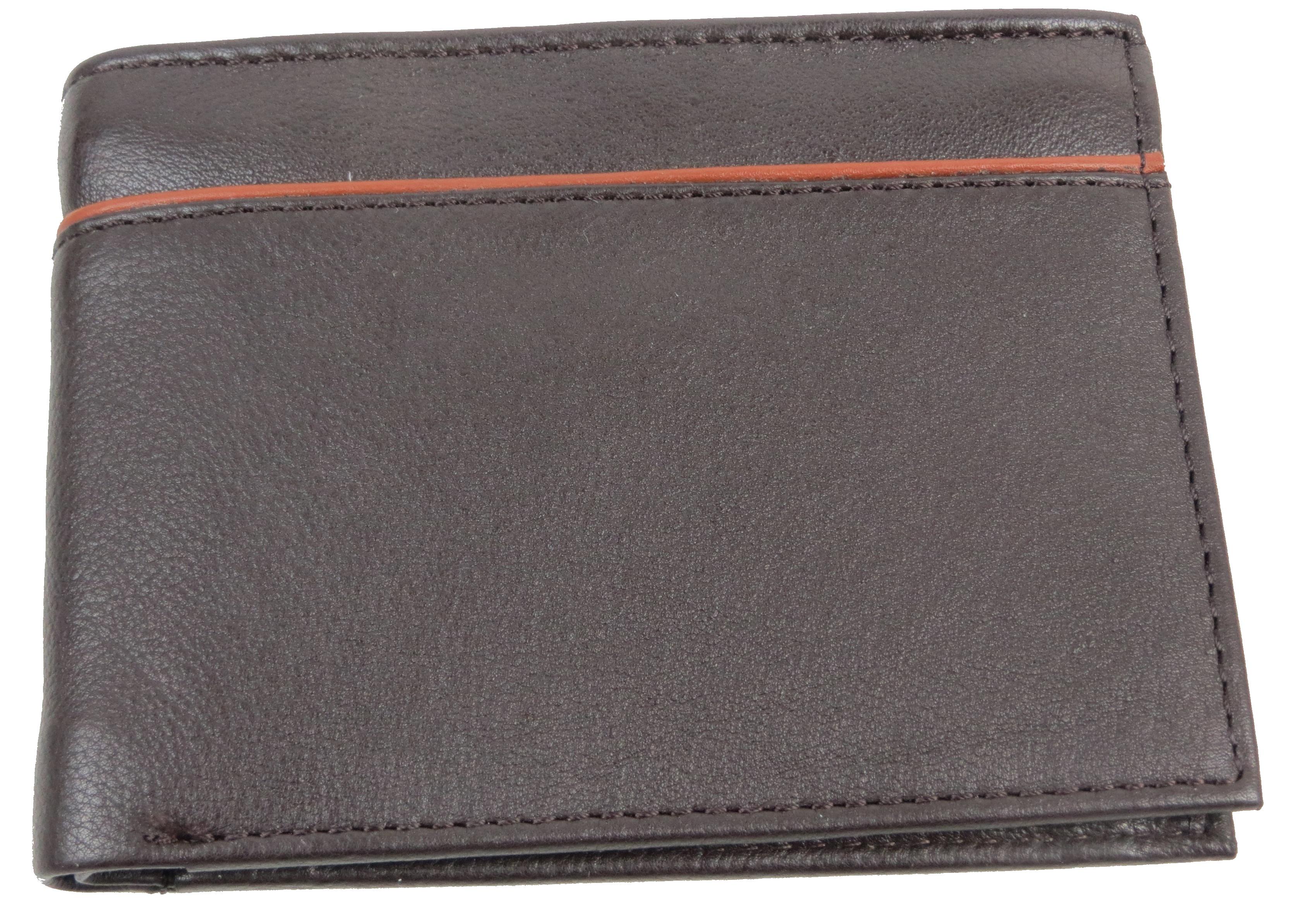 Портмоне мужское Boccaccio кожаное Коричневый (4088500149401)