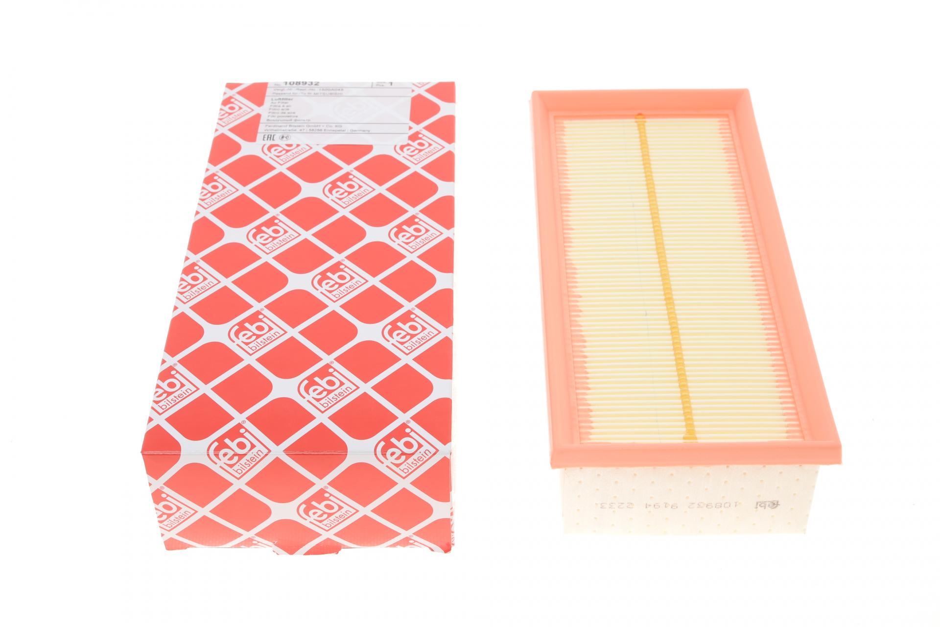 Фильтр воздушный FEBI BILSTEIN для Smart Forfour 1,1-1,5i04-06/Mitsubishi Colt 1,1-1,5i04-12- (108932)