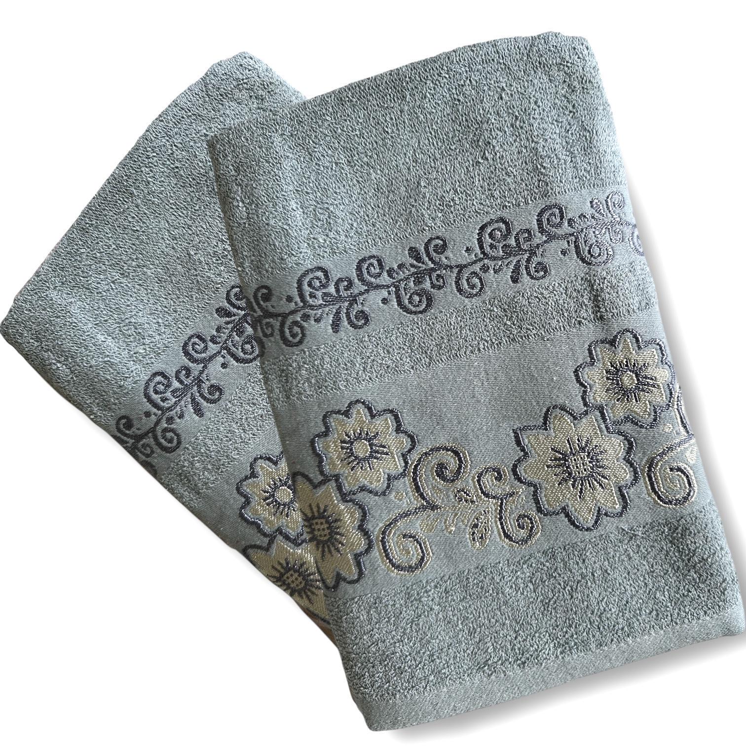Рушник махровий Malloory Home 70x140 см Бірюзовий (95-385-1)