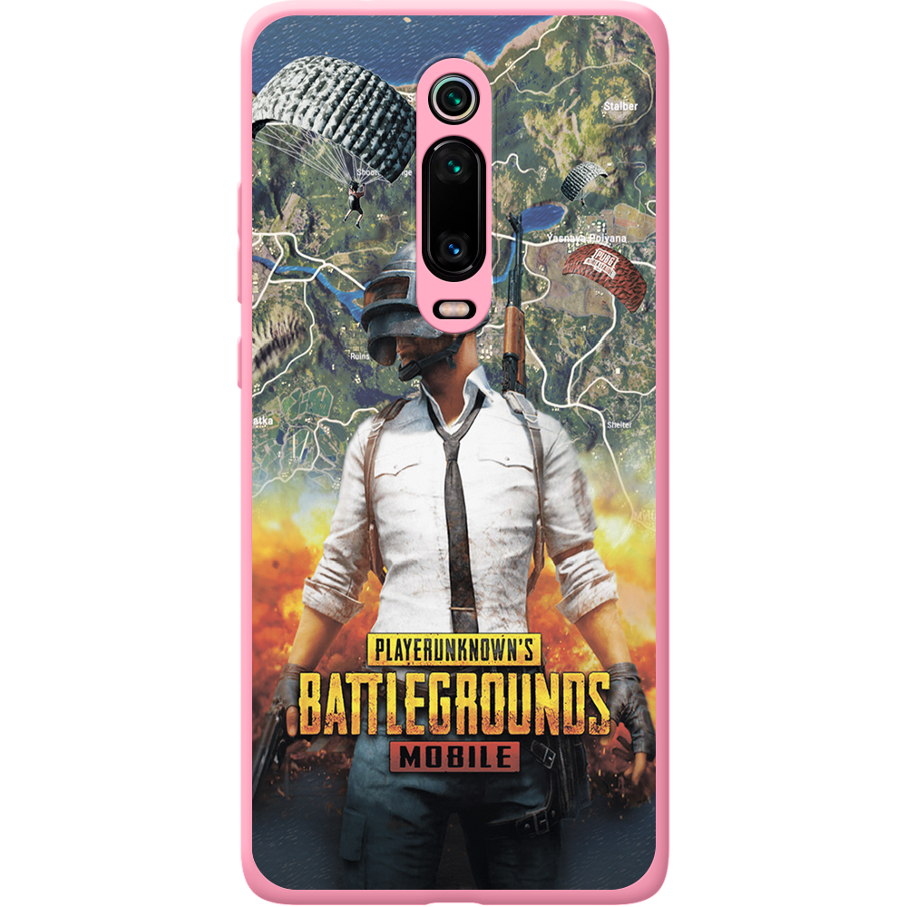 Чехол BoxFace Xiaomi Mi 9T / Mi 9T Pro PUBG Mobile Розовый силикон (37376-up2309-43049)