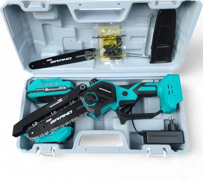 Пила ланцюгова акумуляторна Grand АПЦ-6/2-2 з секатором Grand СА-30F/20BL-base з подовжувачем 2 м (30775965) - фото 8 Пила ланцюгова акумуляторна Grand АПЦ-6/2-2 з секатором Grand СА-30F/20BL-base з подовжувачем 2 м (30775965) - фото 8