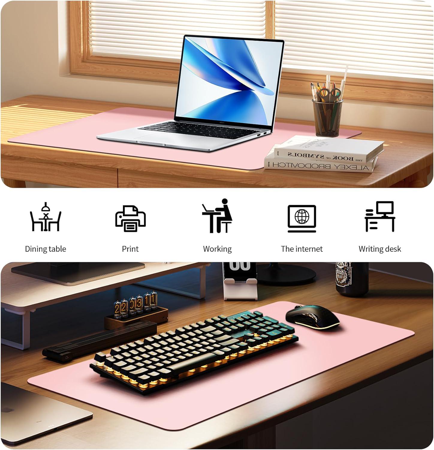 Килимок для мишки Desk Mat Ultra Slim 900x400x1.8 мм Violet/Pink (20301) - фото 5 Килимок для мишки Desk Mat Ultra Slim 900x400x1.8 мм Violet/Pink (20301) - фото 5