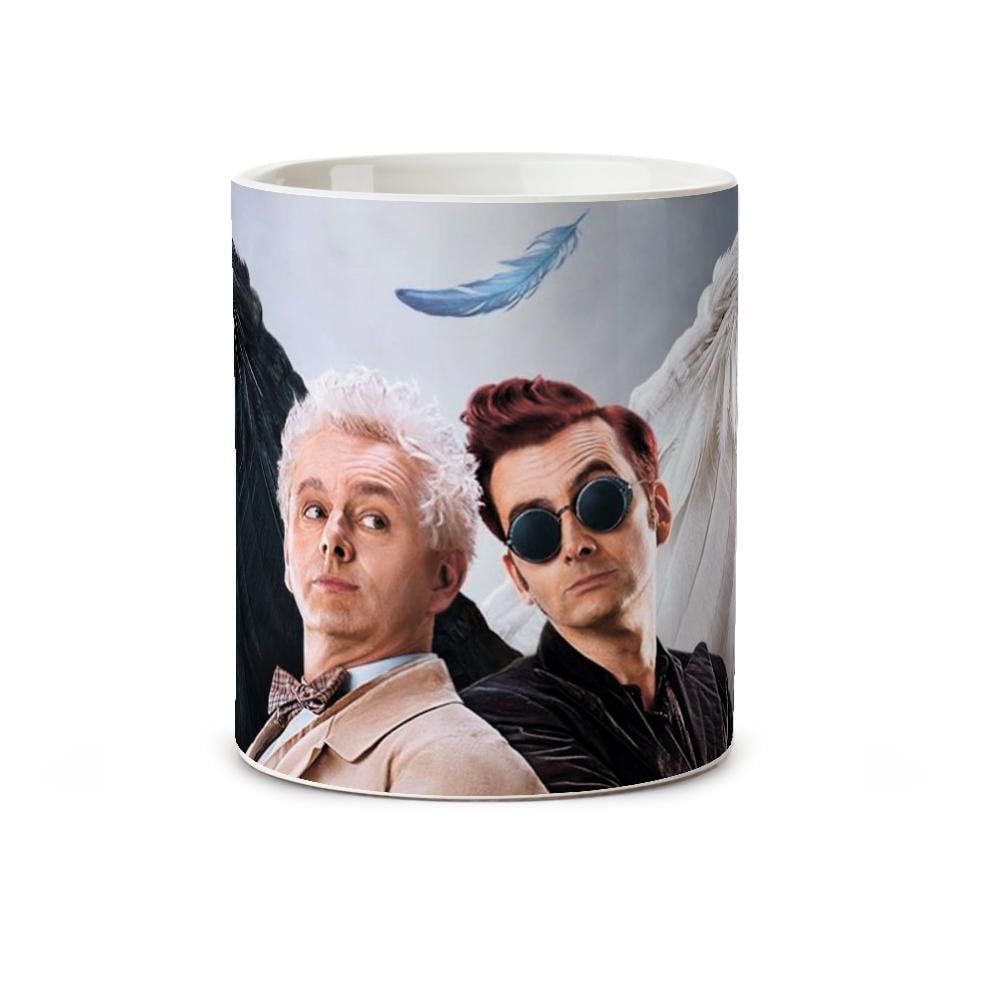 Чашка Good Omens Азирафель и Кроули керамика 330 мл (29543596)