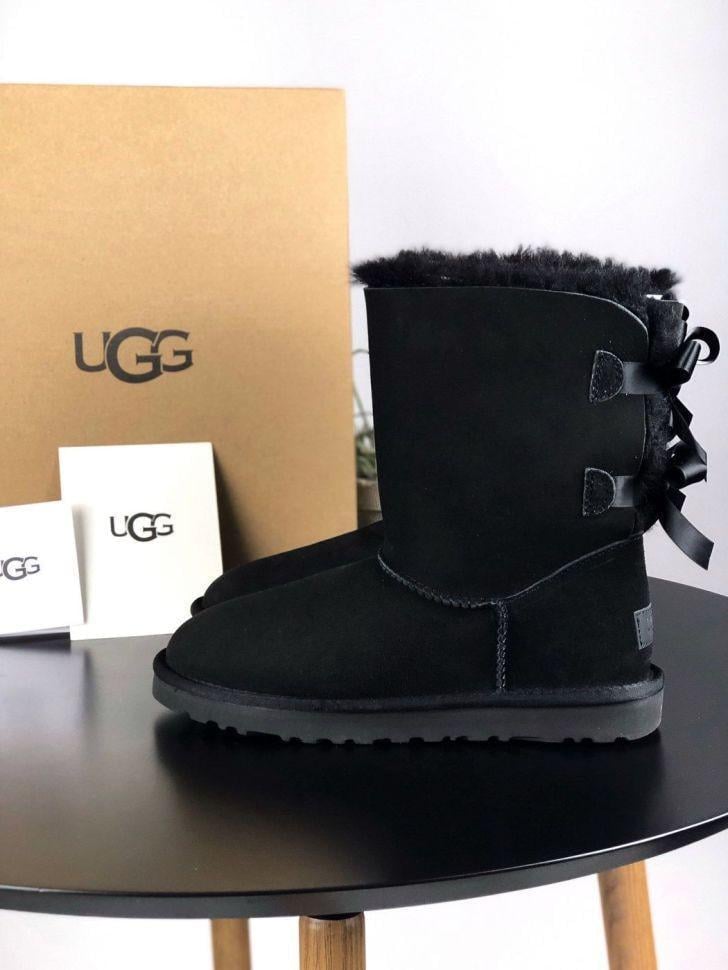 Уггі жіночі UGG 2 Boiler Button Black Suede р. 37 Черний (6973) Уггі жіночі UGG 2 Boiler Button Black Suede р. 37 Черний (6973)