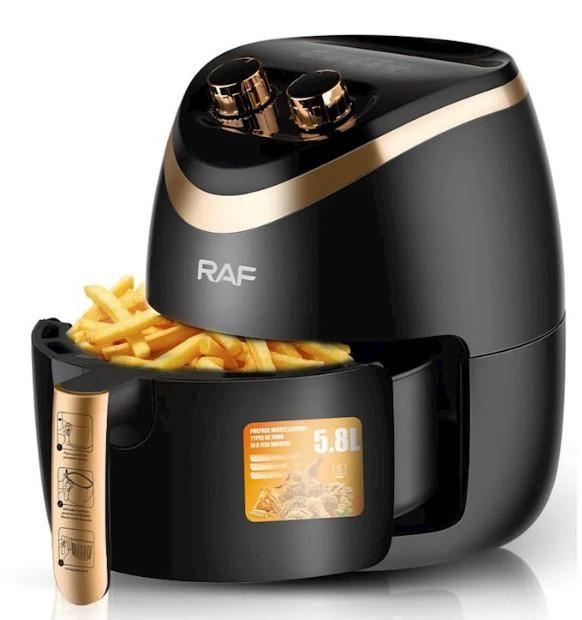 Мультипечь RAF R-5234 сенсорная безмаслянная воздушная 5,8 л 1500 Вт Черная