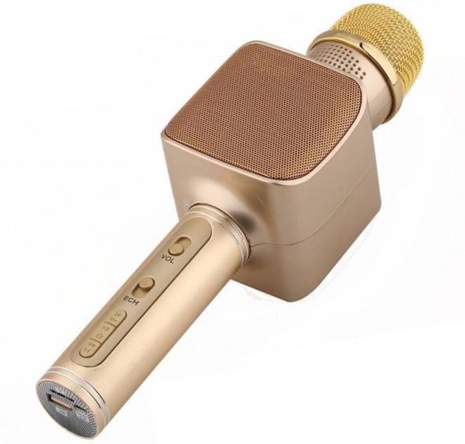 Микрофон беспроводной портативный Bluetooth для караоке Magic Karaoke YS-68 NEW Золотой Микрофон беспроводной портативный Bluetooth для караоке Magic Karaoke YS-68 NEW Золотой